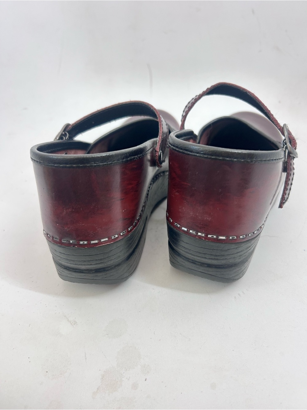 Dansko Marcelle Mary Jane
Classic Clog Leather Burgundy Size 38 7.5/8 - Picture 5 of 10